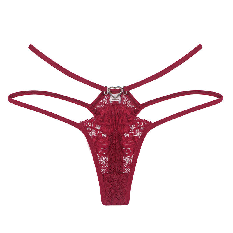 Comfortable Seamless Women's Red Cotton Thong for Daily Use